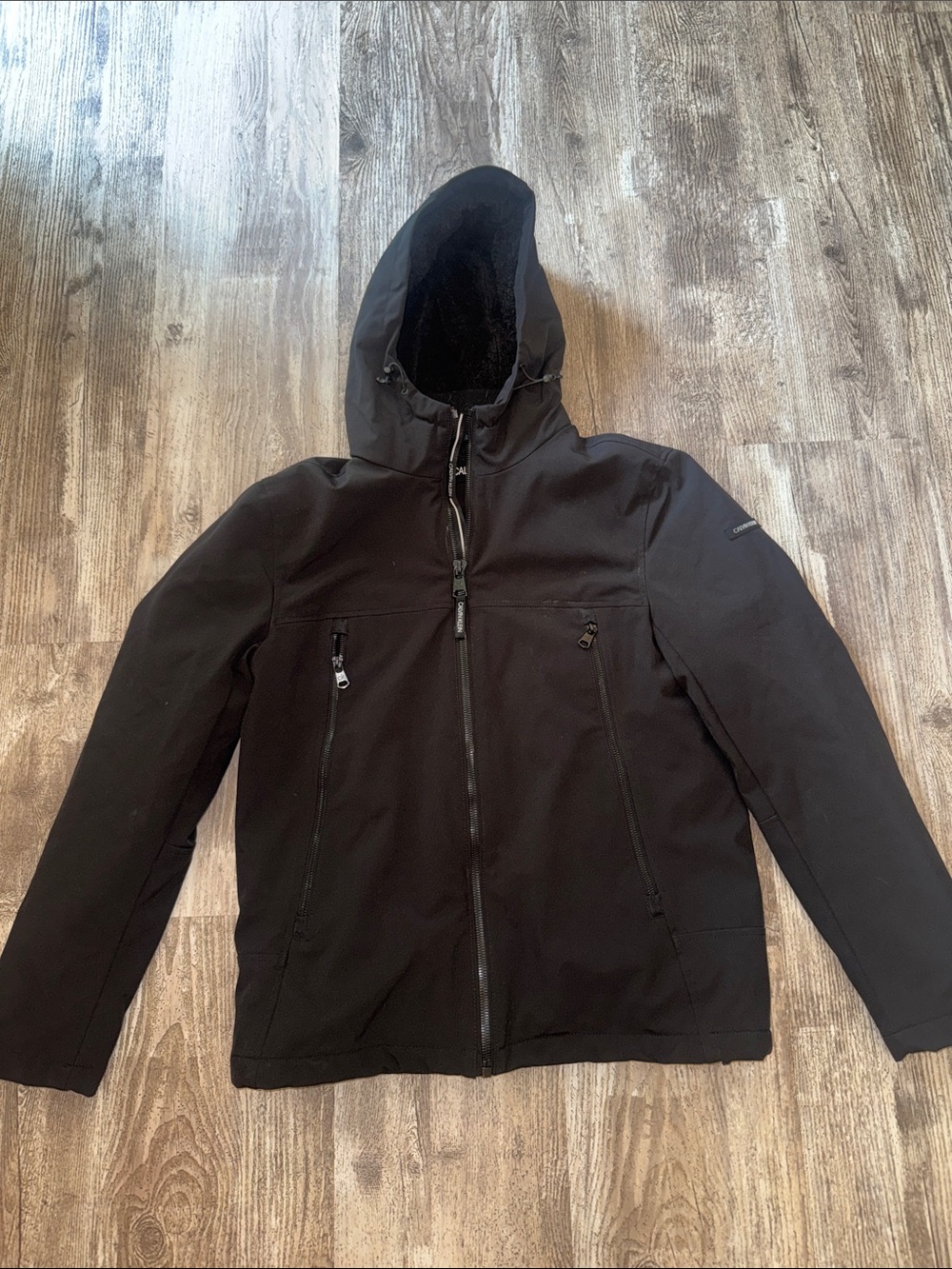 Calvin Klein Women’s Black Hooded Ski Jacket